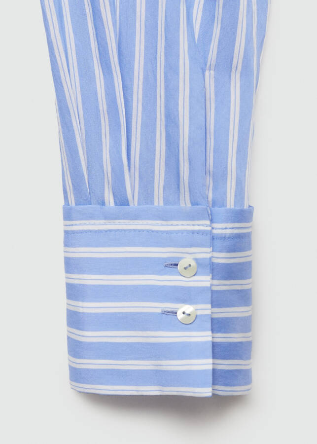 Striped, sky blue shirt - 10