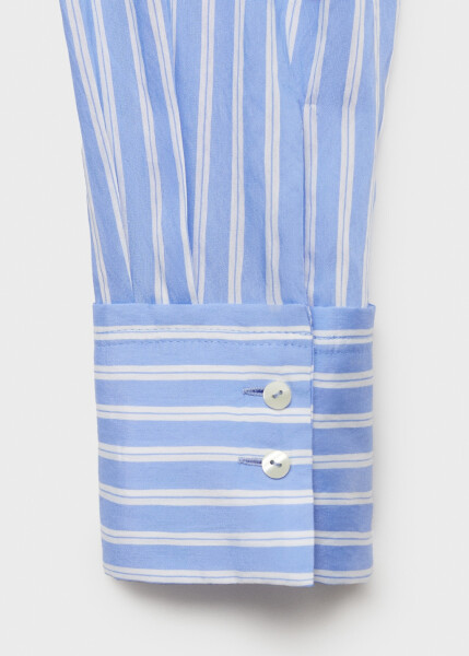 Striped, sky blue shirt - 7