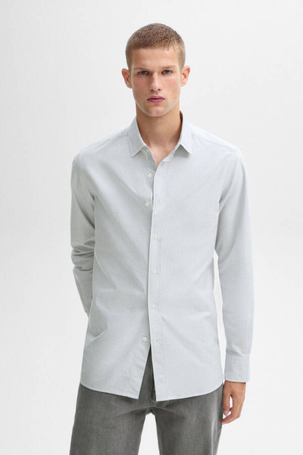 Striped slim fit shirt - 2