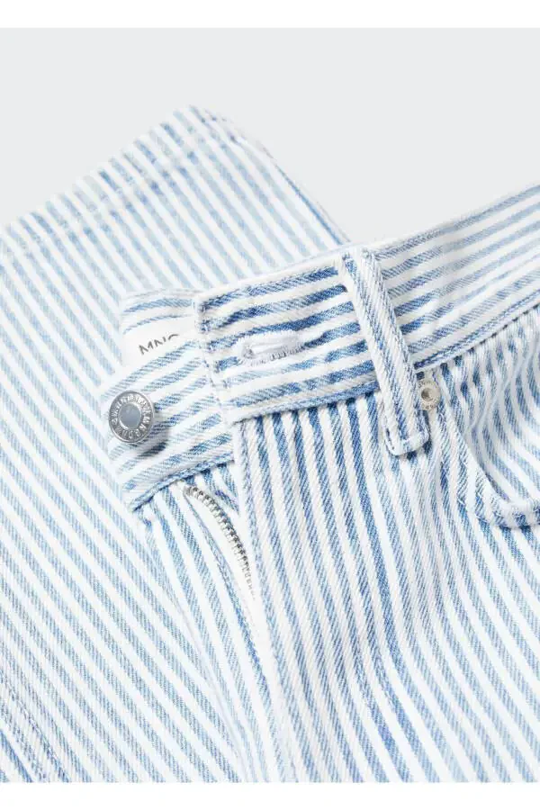 Striped Straight Fit Jean - 6