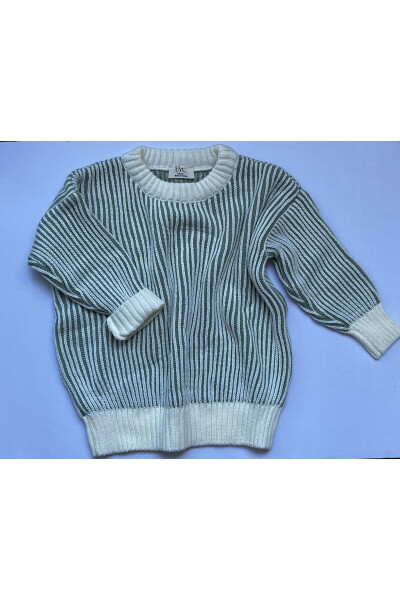 Striped Thessaloniki Knit Oversize Children's Knit Sweater (runs large, please choose your exact size) - 7