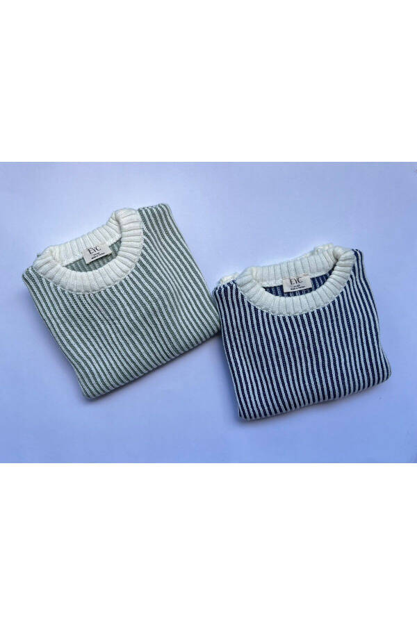 Striped Thessaloniki Knit Oversize Children's Knit Sweater (runs large, please choose your exact size) - 8