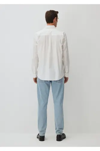 Striped White Shirt Regular Fit / Normal Cut 02 - 4