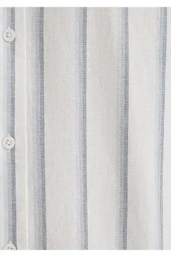 Striped White Shirt Slim Fit / Dar Kesim 0211546- - 6