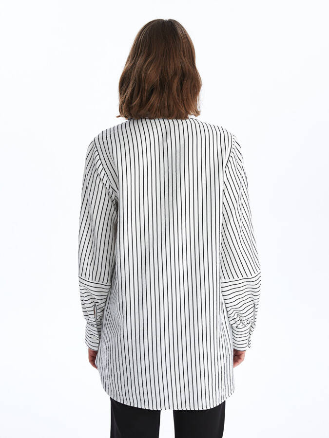 Striped Women's Shirt Tunic - 19