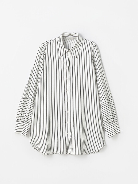 Striped Women's Shirt Tunic - 13