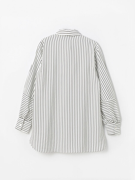 Striped Women's Shirt Tunic - 14