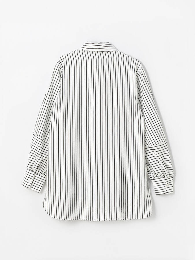 Striped Women's Shirt Tunic - 14