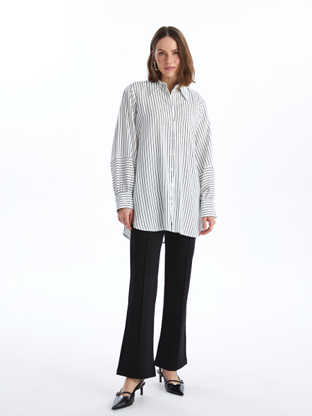 Striped Women's Shirt Tunic - 3