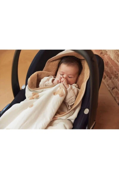 Stroller Compatible Double-Sided Fleece Wellsoft Swaddle Blanket & Wrap - MUUTOS (1)