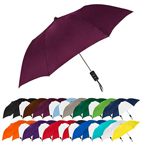 STROMBERGBRAND UMBRELLAS Enviro, Heather, Spectrum Popular Style Automatic Open Umbrella Light Weight Travel Folding Umbrella for Men and Women - 1