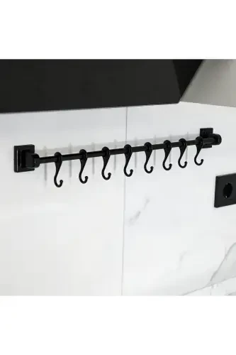 Strong Adhesive 8 Hook Rail 45 Cm - 4