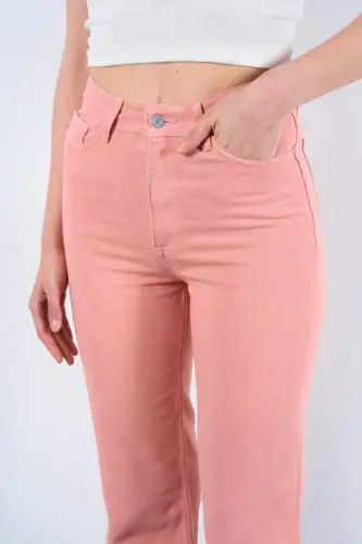 Strong Düz Pantolon - Pudra - 4