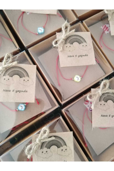 Student Gift 1 Year Birthday Preschool Activity Box Cloud Bracelet 10 Pieces - NASCLAYCOLLECTION