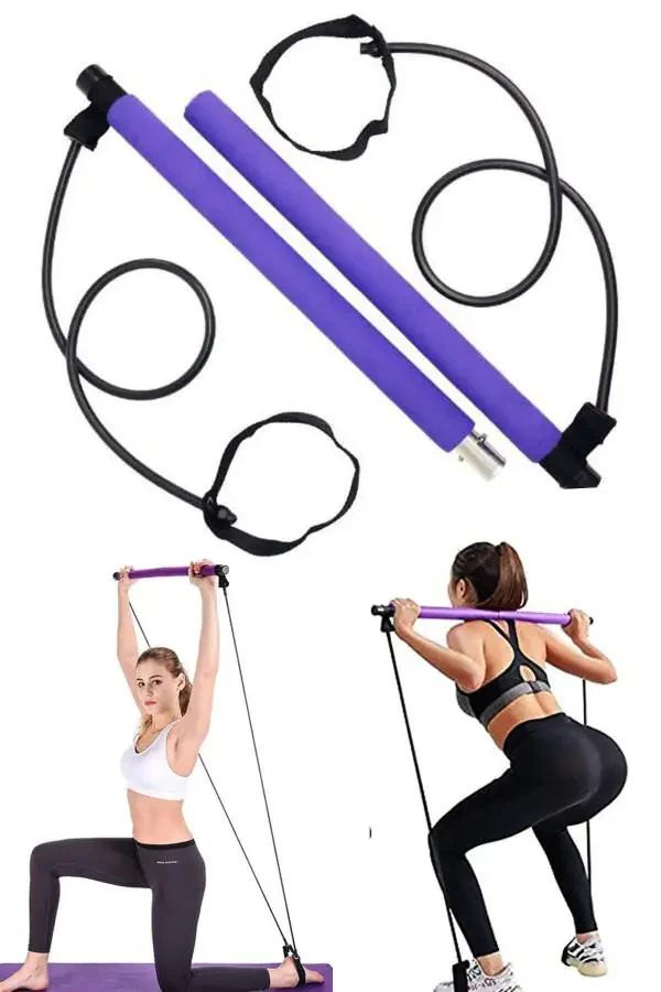 Studio Pilates Barı Çubuğu Terleme Bel Kemeri Fitness Seti - 1