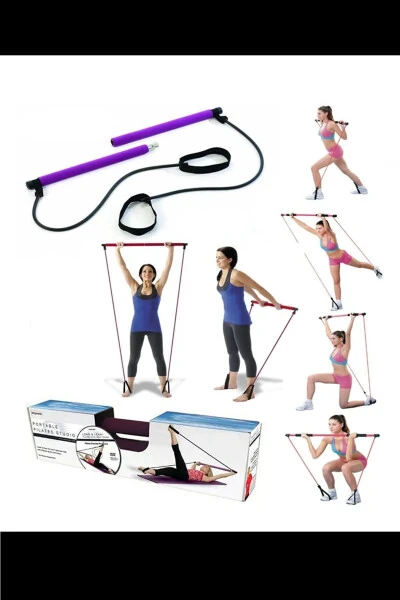Studio Pilates Barı Çubuğu Terleme Bel Kemeri Fitness Seti - GENEL MARKALAR (1)