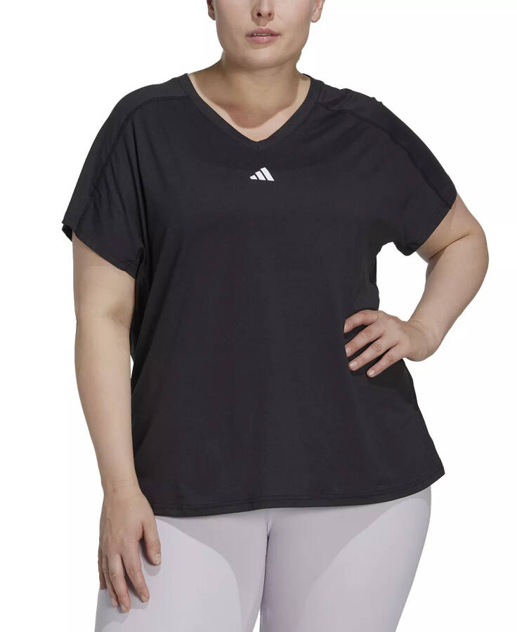 Stylish and comfortable, Plus Size Train Travel V-Neck Short-Sleeve Tee - 5