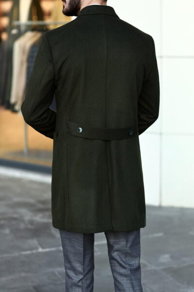 Stylish men's winter double-breasted coat. - 3