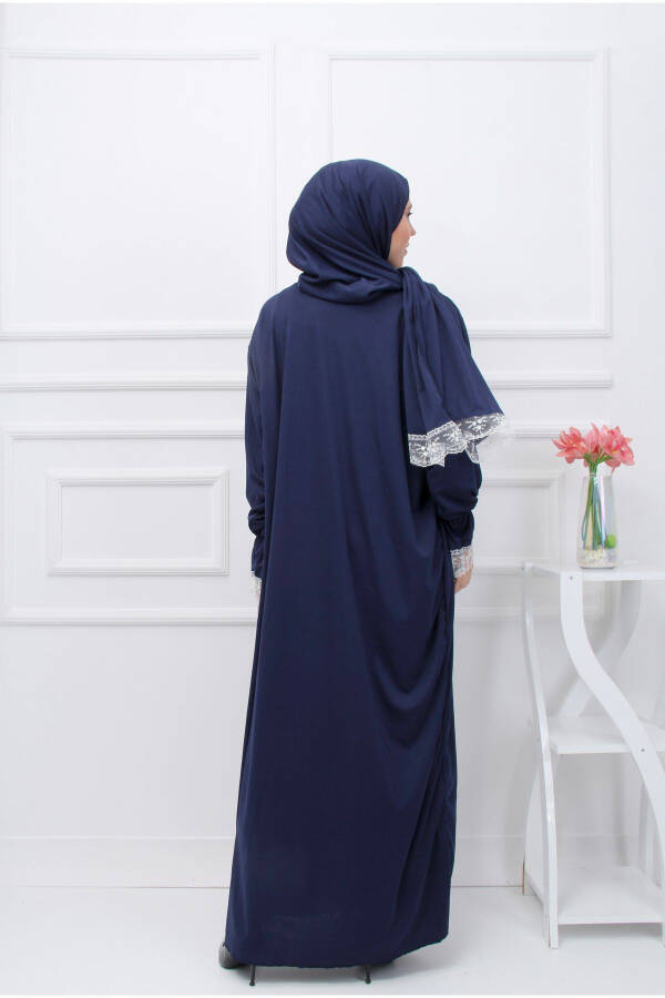 Stylish One Piece Prayer Dress with Seasonal Bonnet, Antiperspirant Prayer Dress, Flowy Jilbab - 3