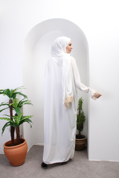 Stylish Women's Prayer Dress with Built-in Hijab for All Seasons - 3