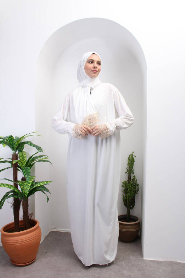 Stylish Women's Prayer Dress with Built-in Hijab for All Seasons - 4