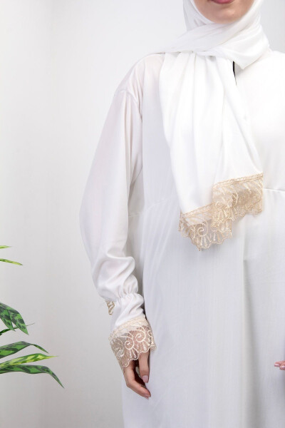 Stylish Women's Prayer Dress with Built-in Hijab for All Seasons - 5