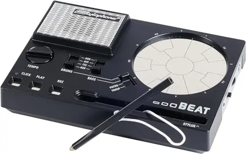 Stylophone Beat - Kompakt Stilus Baraban Mashinasi | 4 Baraban To'plami va 4 Bas Tovushlari | RhytModazone Machine Beat Maker | Baraban Lut Mashinasi - 1