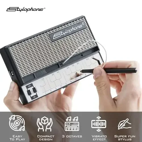 Stylophone Оригинальный карманный электронный синтезатор | Синтезаторный музыкальный инструмент | Синтезаторная клавиатура | Синтезатор инструмента Stylophone - 3