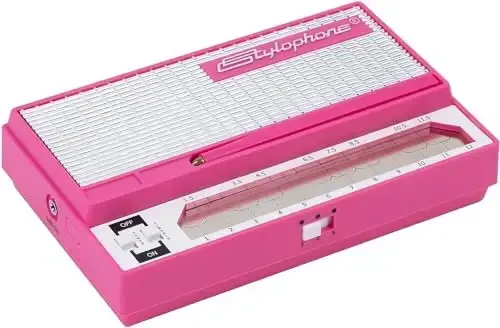 Stylophone Pink - Original cho'ntak elektron sintezator - Maxsus nashr | Sintezator musiqa asbobi | Sintezator klaviaturasi | Stilofon asbobi - 6