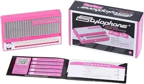Stylophone Pink - The Original Pocket Electronic Synthesizer - Special Edition | Synth Musical Instrument | Synthesizer Keyboard | Stylophone Instrument - 3