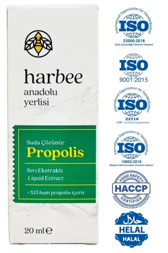 Su Bazlı Propolis Damla - %15 Saf Ham Propolis İçeren Doğal Gıda - Bağışıklık Desteği 20 ml - 4