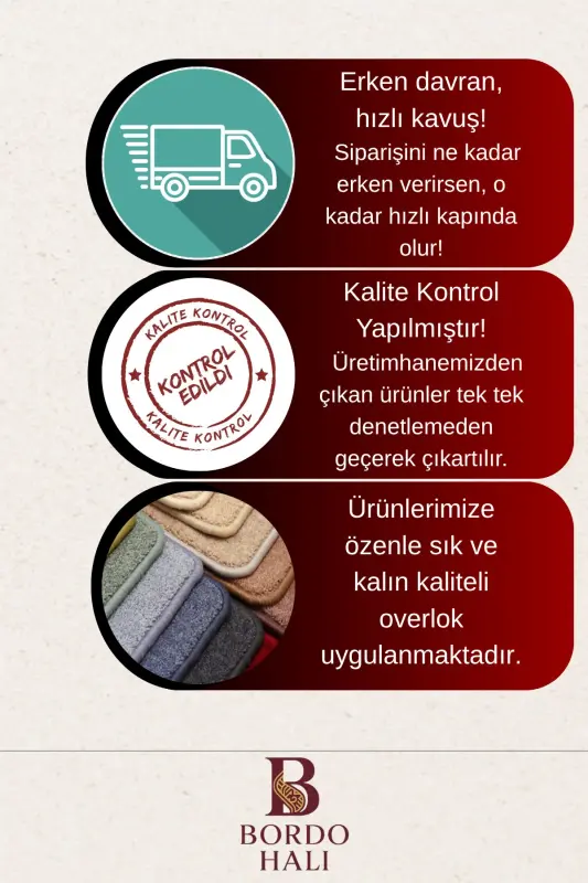 Su Emici Yumuşak Kaymaz Taban Sünger Dolgulu Pamuksu Doku Yıkanabilir Dekoratif Banyo Paspası 1150 - Çok Renkli - 4