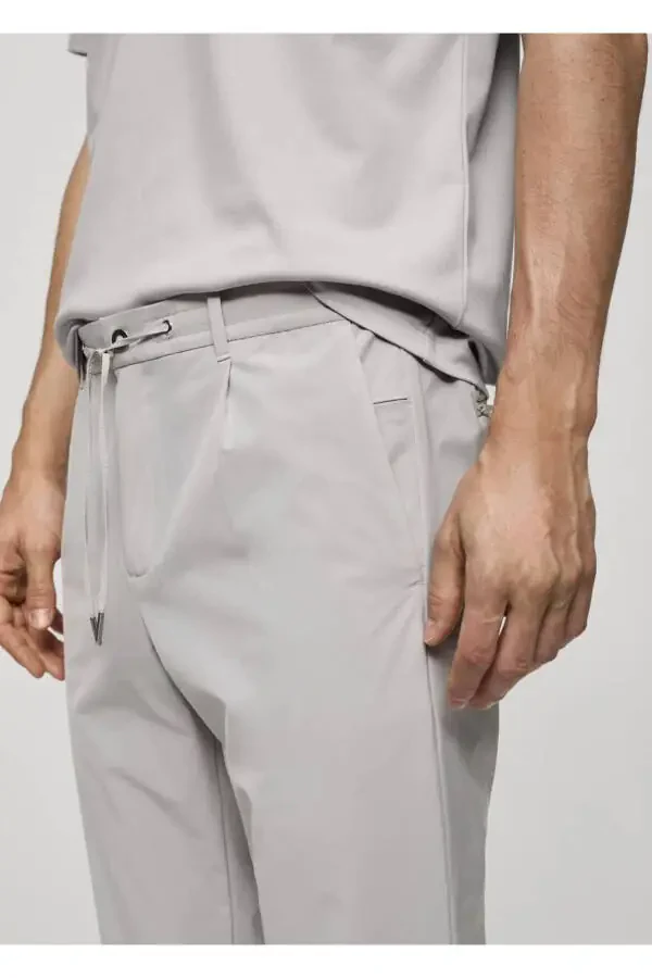 Su geçirmez büzgülü pantolon-Buz Grisi - 6