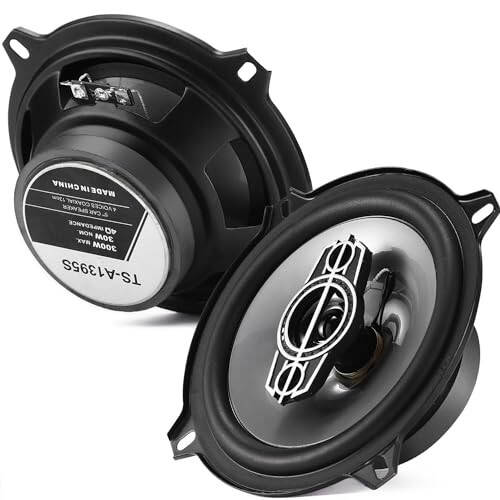 Suacopzar 5 Inch 4-Way Car Coaxial Speakers, 300W Max 4OModazone Car Audio Speaker with PEI Dome Tweeters, Tweeters Vehicle Coaxial Speaker Compact for Car Truck Door Speakers Replacement (Pair) - 1