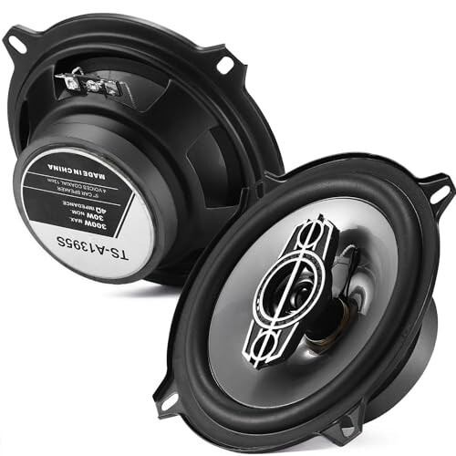 Suacopzar 5 Inch 4-Way Coaxial Speakers, 300W Max 4OModazone Car Audio With PEI Dome Tweeters, Compact for Truck Door Speaker Replacement (Pair) - Suacopzar
