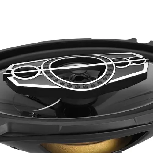 Suacopzar 6 x 9 5-Way Car Coaxial Audio Speakers (Pair), 1000W Peak 4 OModazone Vehicle Coaxial Speaker W/PEI Dome Tweeters, Universal Car Stereo Speaker, Coaxial Tweeter Speaker Replacement - 5