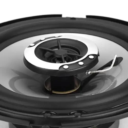 Suacopzar 6in 2-Way Coaxial Vehicle Speakers, Peak 400W (100W RMS) Car Audio Coaxial Speakers, Universal Car Stereo Speaker Car Door Speaker Replace, Auxiliary Coaxial Speaker W/Wire & Cover (Pair) - 5