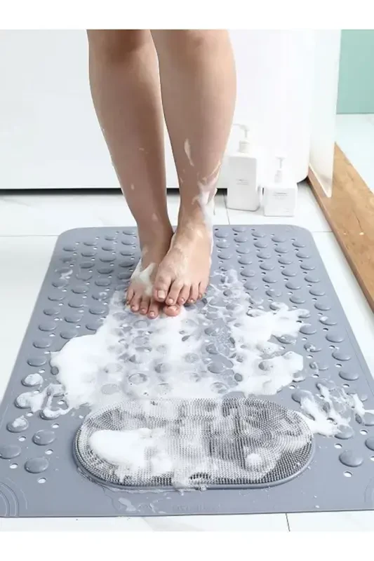 Suction Cup Bath and Shower Non-Slip Mat for Shower Cabin Tub Interior Suction Cup Bath Mat 36x69.5 cm - 2