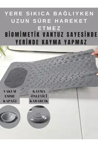 Suction Cup Bath and Shower Non-Slip Mat for Shower Cabin Tub Interior Suction Cup Bath Mat 36x69.5 cm - 4