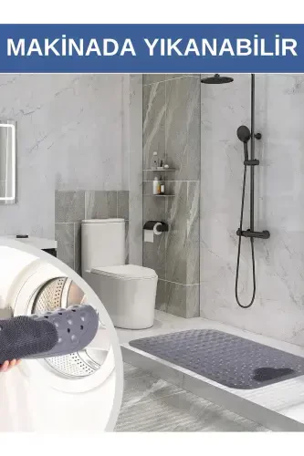 Suction Cup Bath and Shower Non-Slip Mat for Shower Cabin Tub Interior Suction Cup Bath Mat 36x69.5 cm - 6