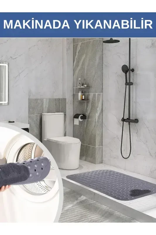 Suction Cup Bath and Shower Non-Slip Mat for Shower Cabin Tub Interior Suction Cup Bath Mat 36x69.5 cm - 6