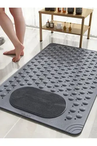 Suction Cup Bath and Shower Non-Slip Mat for Shower Cabin Tub Interior Suction Cup Bath Mat 36x69.5 cm - 8