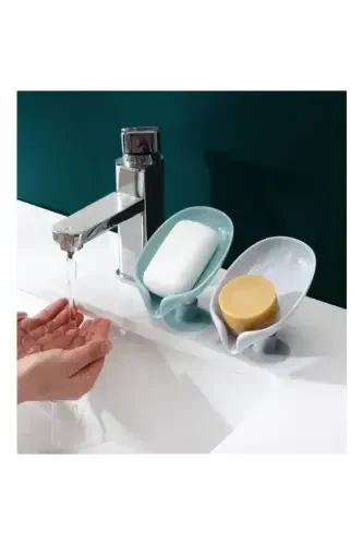 Suction Cup Soap Holder with Drain - Grey - GENEL MARKALAR (1)