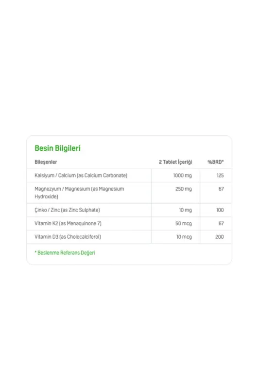 Suda Vitamin Kalsiyum Magnezyum Çinko Plus 100 Tablet BİG352044 - 5