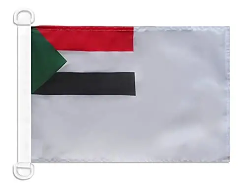 Sudan Naval Ensign NAUTICAL Flag 18'' x 12'' - Sudanese War flags 30 x 45 cm. - Banner 12x18 in for boat - AZ FLAG - AZ FLAG