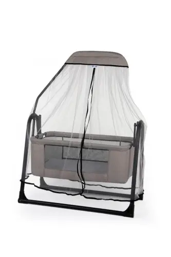 Sude Тюлевая Корзина Колыбель Качающаяся Детская Колыбель Тюлевая Колыбель-Коричневый 