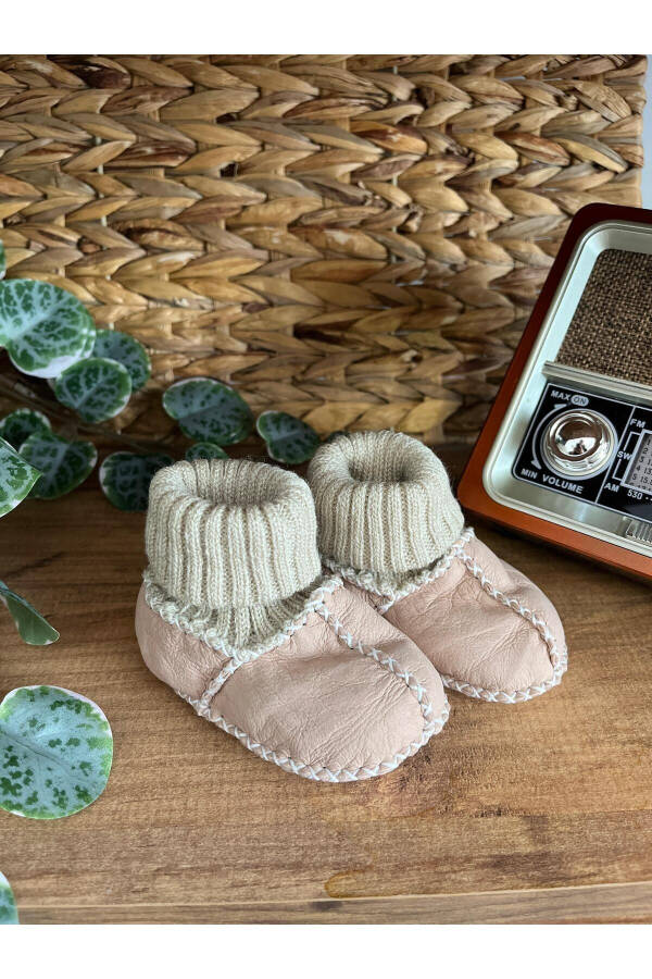 Suede Baby Booties - 1