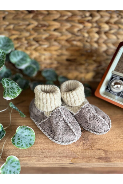 Suede Baby Booties 