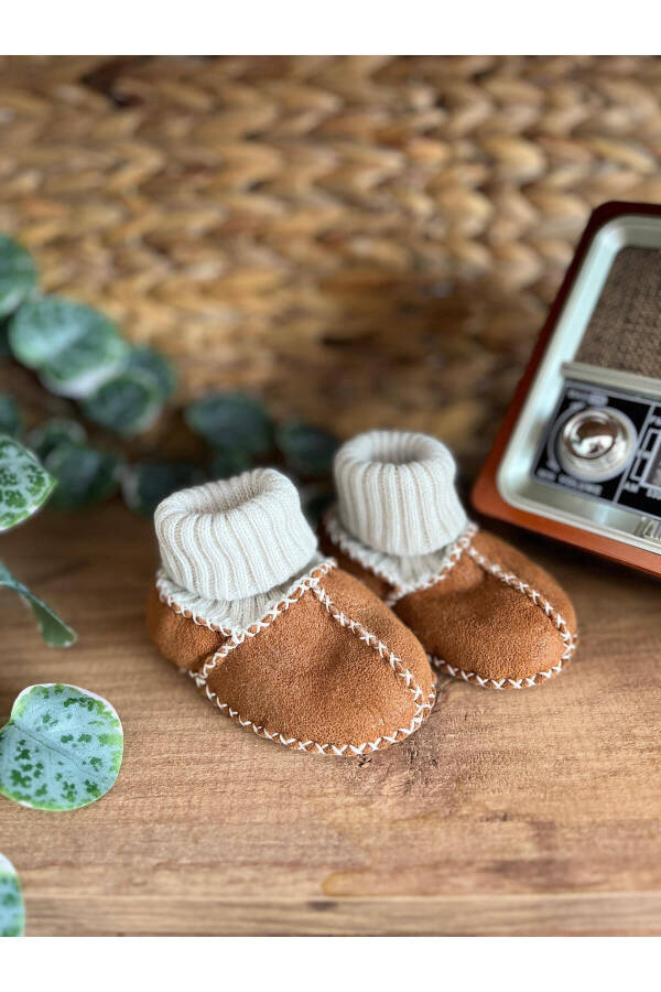Suede Baby Booties - 1