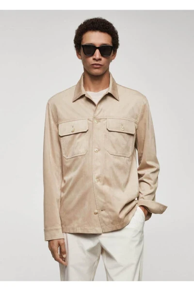 Suede-look Shacket - 1